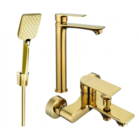 Mexen Royo R62 set pentru cadă, auriu - 72213R62-50