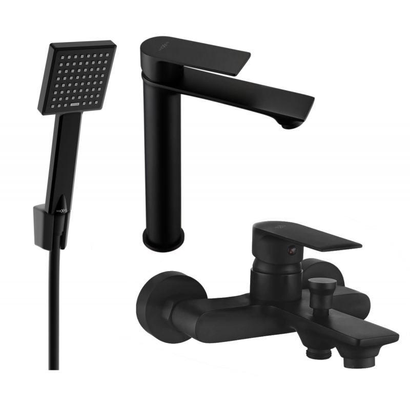 Mexen Royo Set cadă R45, negru - 72213R45-70