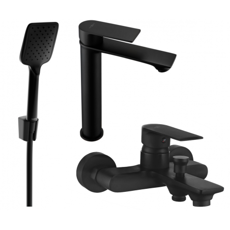 Mexen Royo Set de baie R62, negru - 72213R62-70