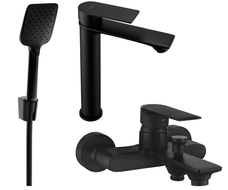 Mexen Royo R62 fekete fürdőkád szett - 72213R62-70
