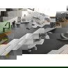 Mexen Kevin chiuvetă de granit cu un compartiment, cu picurător și baterie de bucătărie Flora, Gri - 6517-71-670401-70-B