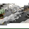 Mexen Kevin chiuvetă granit 1-cameră cu scurgător și baterie de bucătărie Flora, negru/auriu metalic - 6517-75-670401-57-B