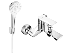 Mexen Royo R05 baterie cadă cu set pentru duș, Crom - 7223R05-00