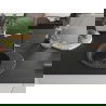 Mexen Kevin chiuvetă de granit 1-cameră cu picurător și baterie de bucătărie Flora, negru pătat - 6517-76-670401-57-B