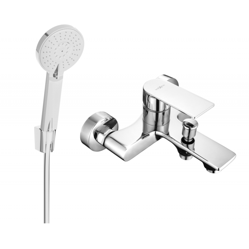 Mexen Royo R40 baterie cadă cu set pentru duș, Crom - 7223R40-00
