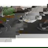 Mexen Kevin chiuvetă de granit cu 1 compartiment cu scurgător și baterie de bucătărie Flora, negru cu pete - 6517-76-670401-75-G