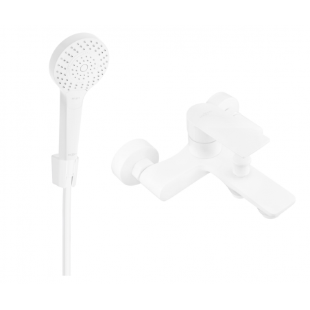 Mexen Royo Baterie de cadă R05 cu set de duș, albă - 7223R05-20
