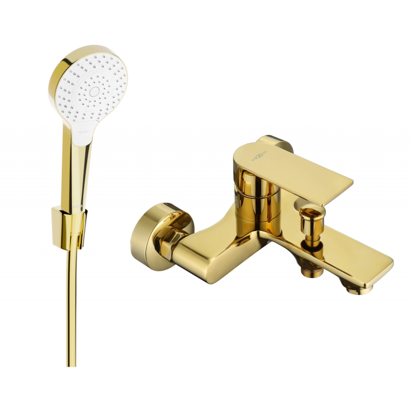 Mexen Royo R05 baterie de cadă cu set de duș, auriu - 7223R05-50