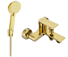 Mexen Royo R40 baterie de cadă cu set de duș, auriu - 7223R40-50