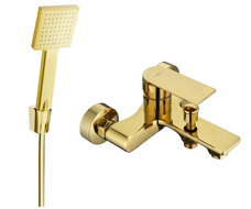 Mexen Royo R45 baterie de cadă cu set de duș, auriu - 7223R45-50