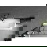 Mexen Vega cadă dreptunghiulară de 170 x 70 cm cu panouri si paravan cu 2 aripi 80 cm, Model negru - 550117077X9208027077