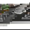 Mexen Carlos chiuvetă de granit cu 1,5 cuve cu baterie de bucătărie Flora, gri - 6518-71-670401-00