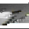 Mexen Vega cadă dreptunghiulară de 180 x 80 cm cu panouri si paravan cu 2 aripi 80 cm, transparent, auriu - 550118080X9208025000