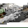 Mexen Carlos Chiuvetă de granit de 1,5 compartiment și baterie de bucătărie Flora, Neagră/Argintiu metalic - 6518-73-670401-07