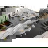 Mexen Carlos Chiuvetă de granit de 1,5 compartiment și baterie de bucătărie Flora, Neagră/Argintiu metalic - 6518-73-670401-57-G