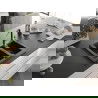 Mexen Carlos Chiuvetă de granit de 1,5 compartiment și baterie de bucătărie Flora, Neagră/Auriu metalic - 6518-75-670401-07-B