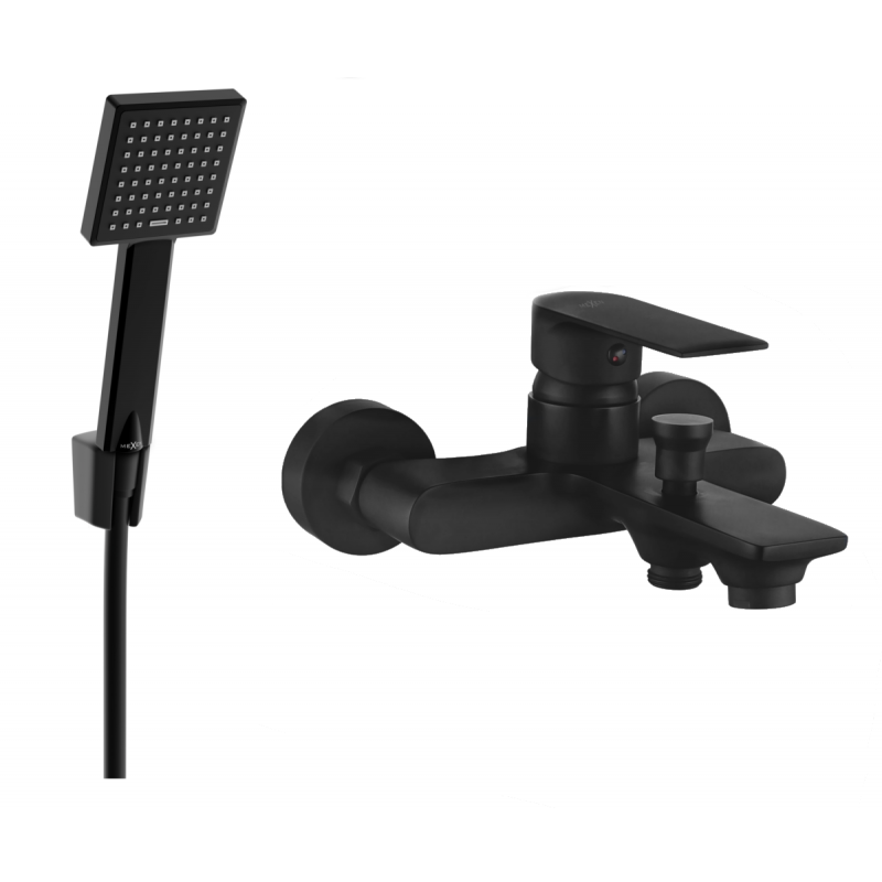 Mexen Royo R45 baterie de baie cu set de duș, negru - 7223R45-70
