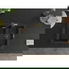 Mexen Carlos chiuvetă de granit 1,5-camere cu baterie de bucătărie Flora, negru/auriu metalic - 6518-75-670401-57-B