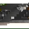 Mexen Carlos chiuvetă de bucătărie granit 1,5-camere cu baterie Flora, negru pătat - 6518-76-670401-07