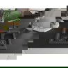 Mexen Carlos chiuvetă de granit cu 1,5 compartimente cu baterie de bucătărie Flora, negru cu pete - 6518-76-670401-08-B