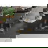 Mexen Carlos chiuvetă granit 1,5 compartiment cu baterie de bucătărie Flora, negru cu pete - 6518-76-670401-57-G
