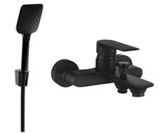 Mexen Royo Set baterie pentru cadă R62 cu duș, negru - 7223R62-70