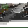 Mexen Carlos chiuvetă de granit cu 1,5 camere cu baterie de bucătărie Flora, negru - 6518-77-670401-07