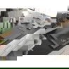 Mexen Leo chiuvetă de granit cu un compartiment, cu picurător și baterie de bucătărie Elia, gri - 6501-71-670101-71