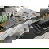 Chiuvetă granitică Mexen Leo cu 1 compartiment, picurător și baterie Elia, negru/auriu metalic - 6501-75-670101-50