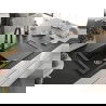 Mexen Leo chiuvetă granit 1-cameră cu scurgere și baterie de bucătărie Elia, negru/auriu metalic - 6501-75-670101-70