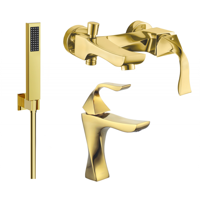 Mexen Estrella R02 kádkészlet, arany - 72303R02-50