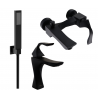 Mexen Estrella Set de baie R02, negru - 72303R02-70