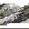 Mexen Matias Chiuvetă de granit de 1,5 compartiment cu picurător și baterie de bucătărie Elia, gri - 6502-71-670101-00