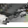 Cadă dreptunghiulară Mexen Vega 150 x 70 cm cu panou și paravan cu 1 canat 100 cm, transparent, negru - 550115070X9410117000