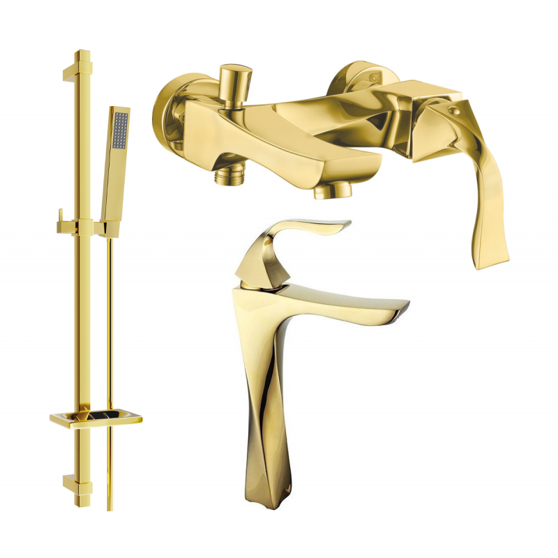 Set pentru cadă Mexen Estrella DQ02, auriu - 72313DQ02-50