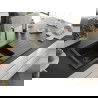 Mexen Matias chiuvetă din granit 1,5-cupe cu picurător și baterie bucătărie Elia, negru/auriu metalizat - 6502-75-670101-50-B