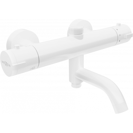 Mexen Kai baterie termostatică pentru cadă-duș, albă - 77900-20