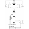 Mexen Kai baterie termostatica pentru baie si duș, Aurie - 77900-50