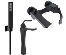 Mexen Estrella R02 set cadă, negru - 72313R02-70