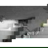 Mexen Vega cadă dreptunghiulară de 170 x 70 cm cu panouri si paravan cu 1 aripă 100 cm, transparent, crom - 550117070X9410110100