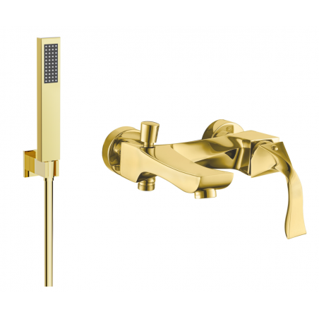 Mexen Estrella R02 baterie pentru cadă cu set de duș, auriu - 7233R02-50