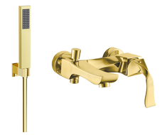 Mexen Estrella R02 baterie de cadă cu set de duș, auriu - 7233R02-50