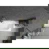 Cada dreptunghiulară Mexen Vega 180 x 80 cm cu carcasă și paravan cu 1 canat 100 cm, transparent, auriu - 550118080X9410115000