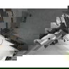 Mexen Vega cadă dreptunghiulară 180 x 80 cm cu panou și paravan cu 1 canat 100 cm, transparent, negru - 550118080X9410117000