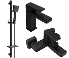 Mexen Mino Set de baie DQ45, negru - 72403DQ45-70