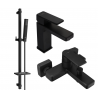 Mexen Mino DQ77 set de baie, negru - 72403DQ77-70