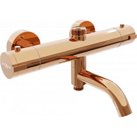 Mexen Kai baterie termostatică pentru cadă-duș, aur roz - 77900-60