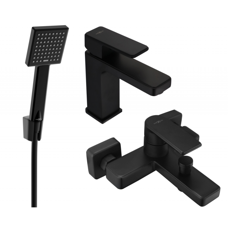 Mexen Mino Set pentru cadă R45, negru - 72403R45-70