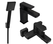Mexen Mino Set pentru cadă R45, negru - 72403R45-70