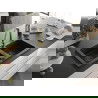 Mexen Mario chiuvetă de bucătărie granit 2 camere cu baterie de bucătărie Elia, negru/auriu metalizat - 6504-75-670101-50-B
